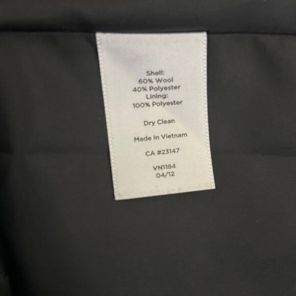 Talbots Women Midi Pencil Skirt 16 Black Textured Wool Blend Career Classic - Picture 8 of 10